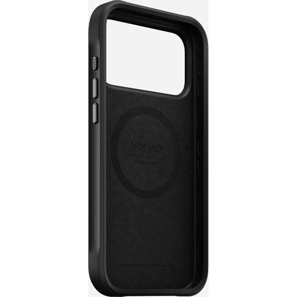 Nomad Rugged Leather Mag do iPhone 17 Pro Max, czarne